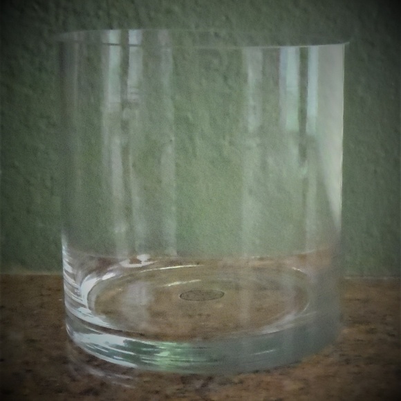 VIZ Clear Glass Cylinder Vase